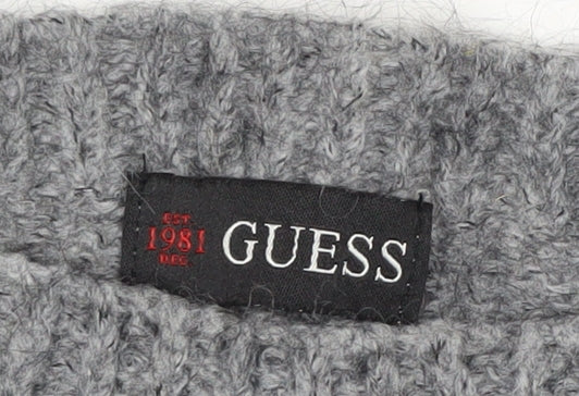 Additional view of Guess Women’s Grey Chunky-Knit jumper, size M