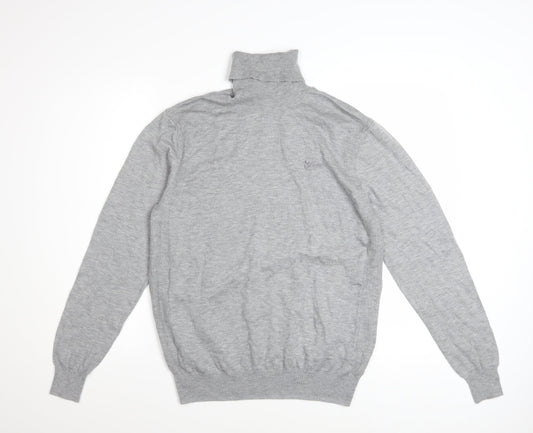 Guess Men's Grey Roll Neck Knit Jumper Size L