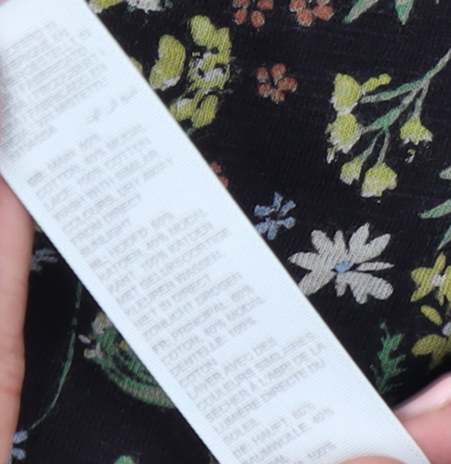 Fat Face Womens Black Floral Cotton Shift Dress Size 20