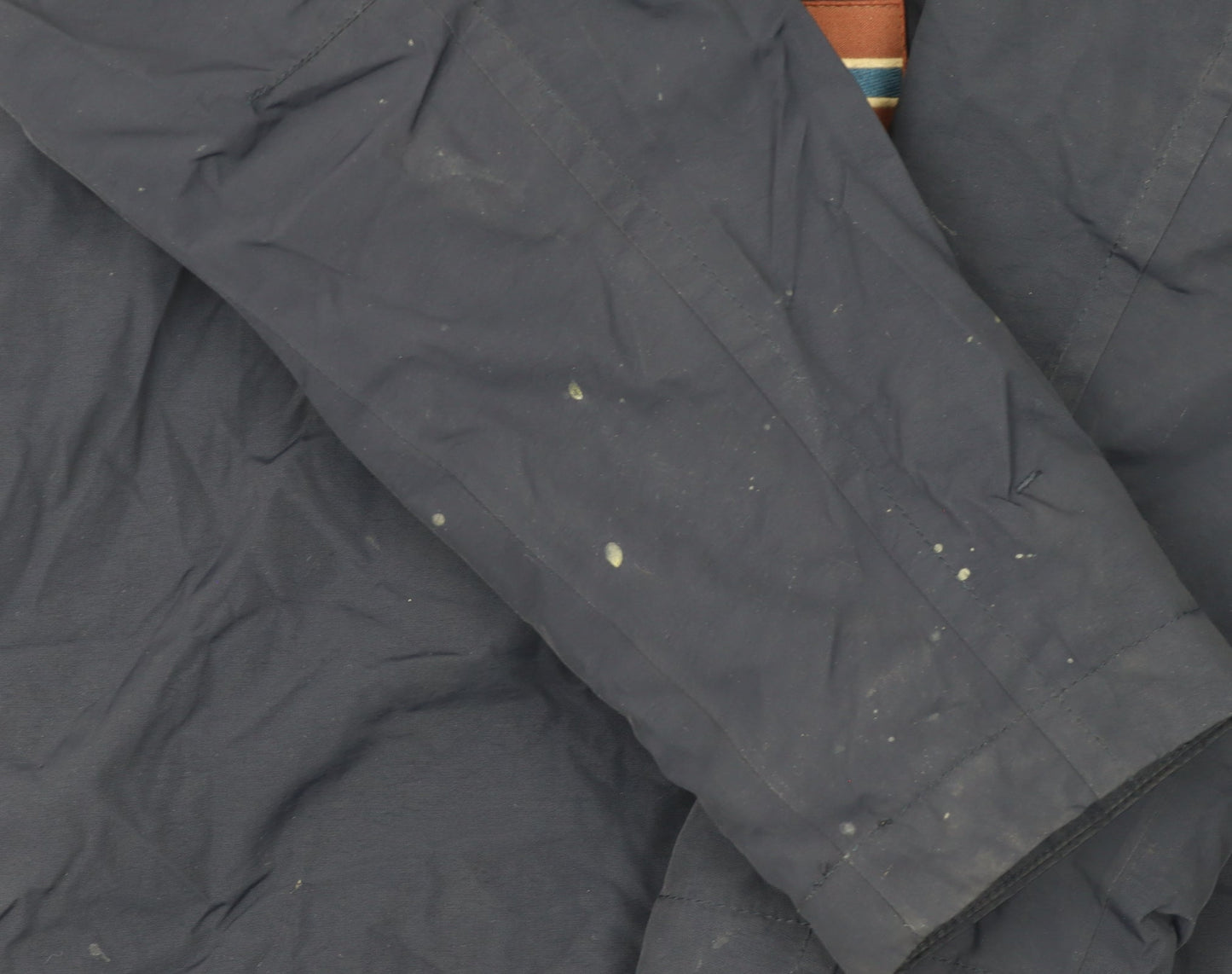 Napapijri Mens Blue Hooded Anorak Windproof Jacket Size M
