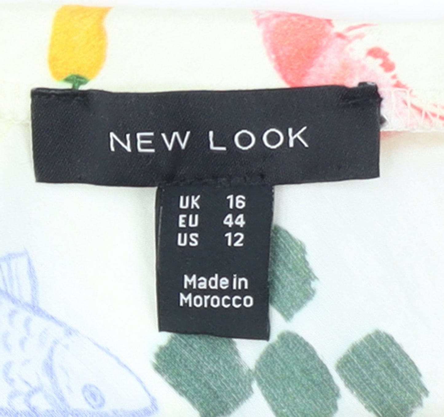 New Look Womens Multicoloured Art Print Midi Skirt UK 16 Viscose