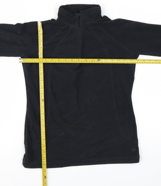 Peter Storm Women's Black Size 8 1/2 Zip Fleece Pullover Sweatshirt