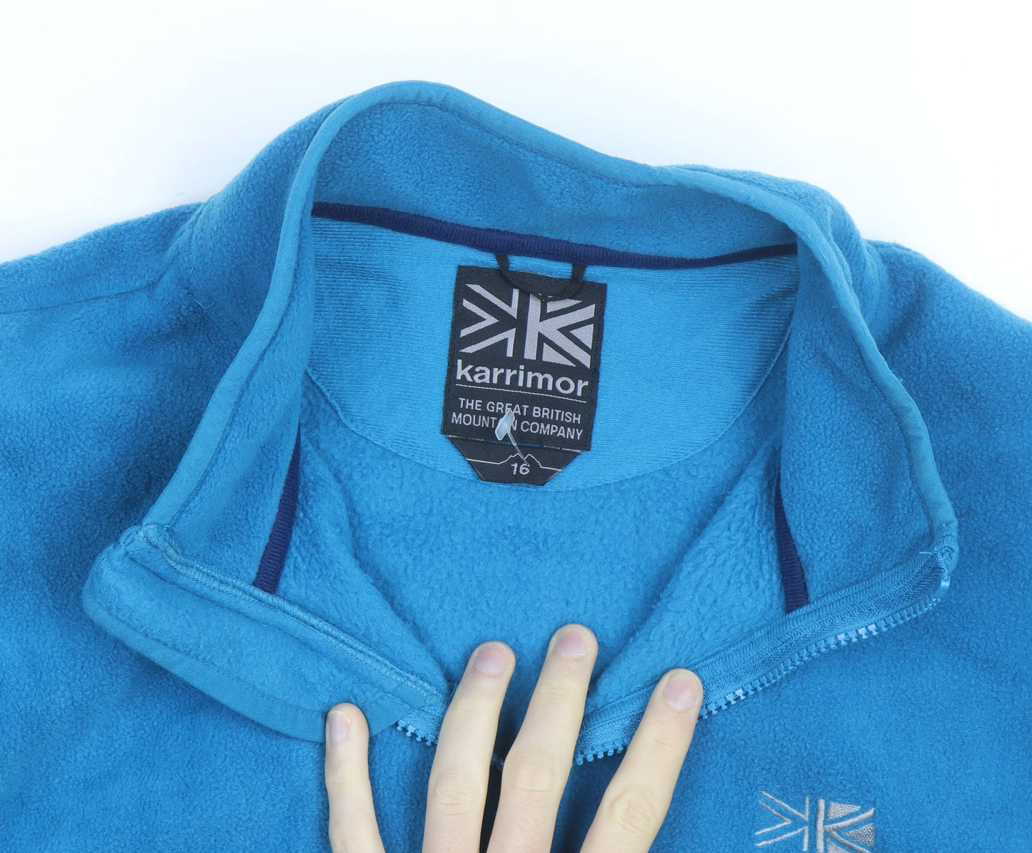 Karrimor Women's Blue Fleece Full Zip Outdoor Jacket Size 16
