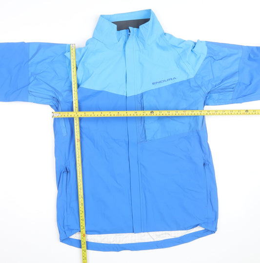 Endura Men's Blue Waterproof Windbreaker Cycling Jacket Size S