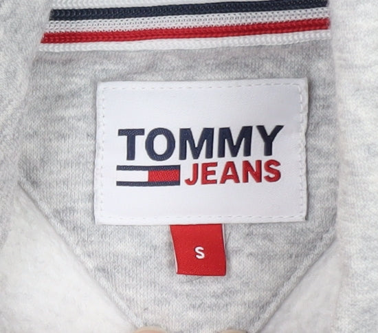 Tommy Jeans Men's Grey Pullover Hoodie Small Regular Fit