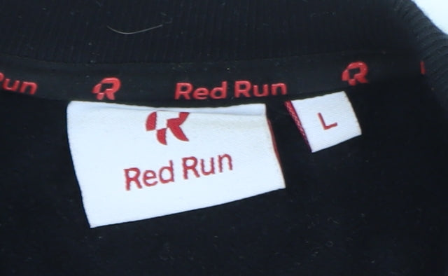 Red Run Women's Black Performance Pullover Sweatshirt Size L