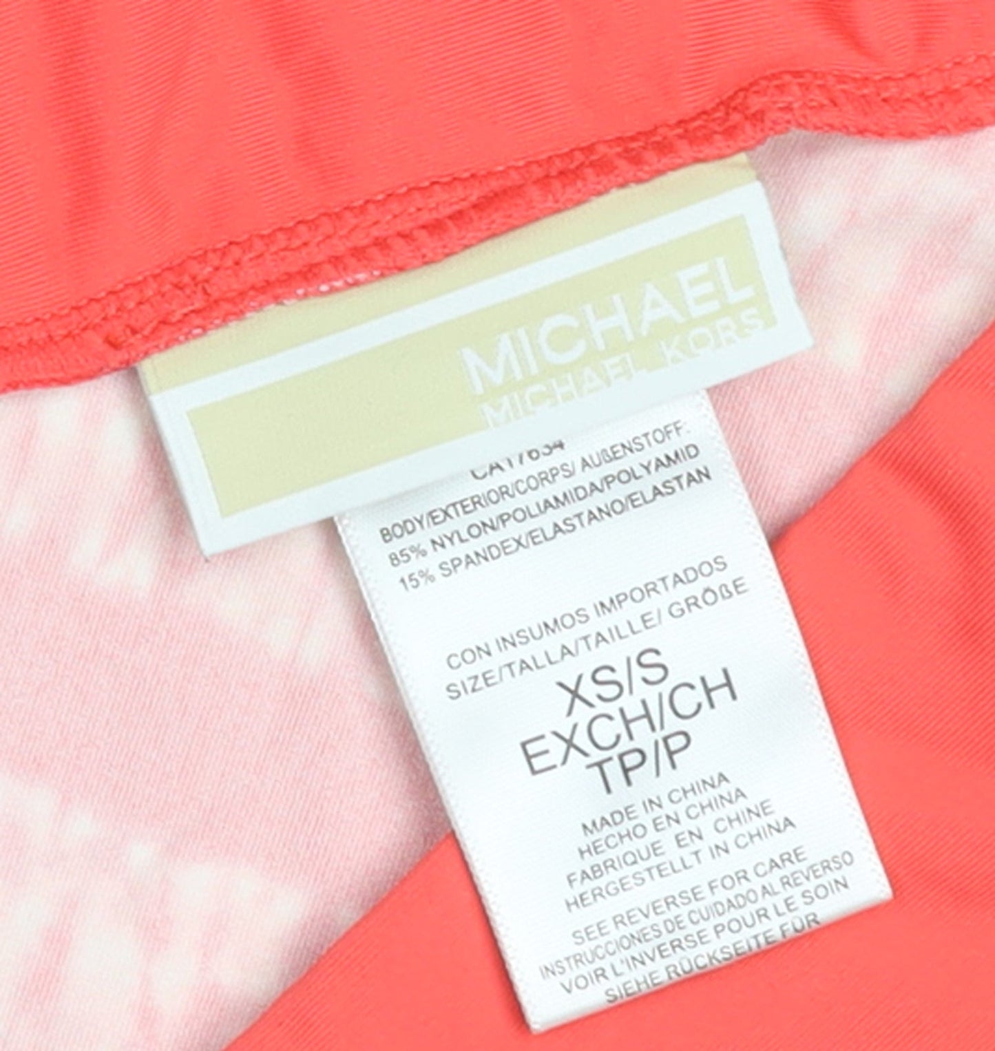Michael Kors Womens Pink Striped Beach Cover Up XS