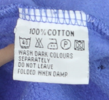 Lazy Jacks Womens Blue 3XL 1/2 Zip Cotton Sweatshirt Pullover