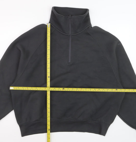 Nike Women Black Small 1/4 Zip Pullover Sweatshirt