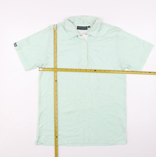 Glenmuir Women's Green Cotton Polo Shirt Size S Short Sleeve Classic