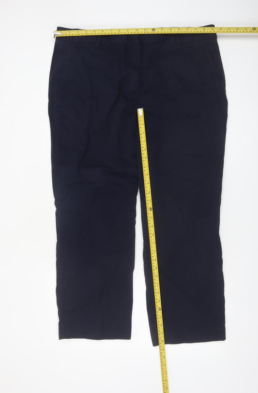 Marks and Spencer Women’s Blue Chino Trousers Size 20 Short