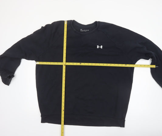 Under Armour Men Black 2XL Pullover Fleece Sweatshirt
