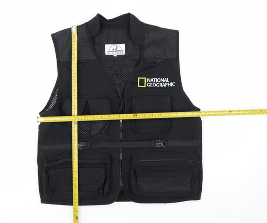 Lianbai National Geographic Men's Black Lightweight Utility Vest L