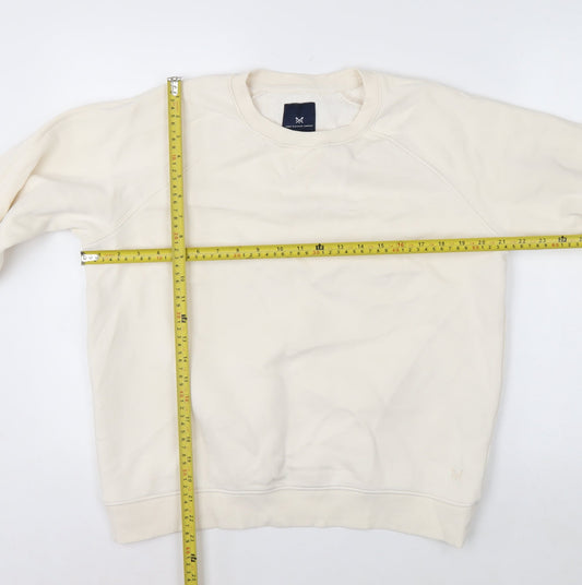 Crew Clothing Company Women’s Ivory Cotton Blend Sweatshirt Size 14
