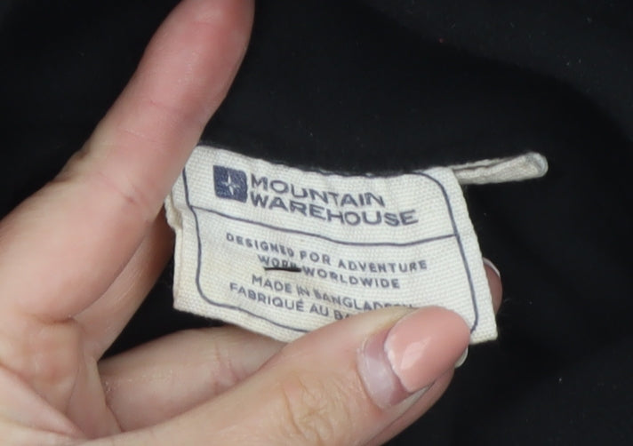 Mountain Warehouse Men's Black XL 1/2 Zip Fleece Sweatshirt