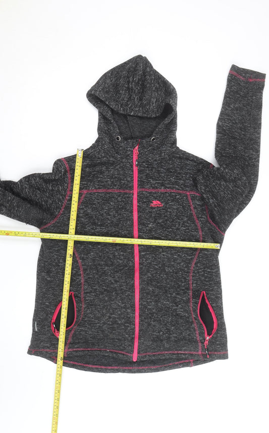 Trespass Women's Grey Full Zip Hoodie Size 16 Fleece Outdoor Jacket