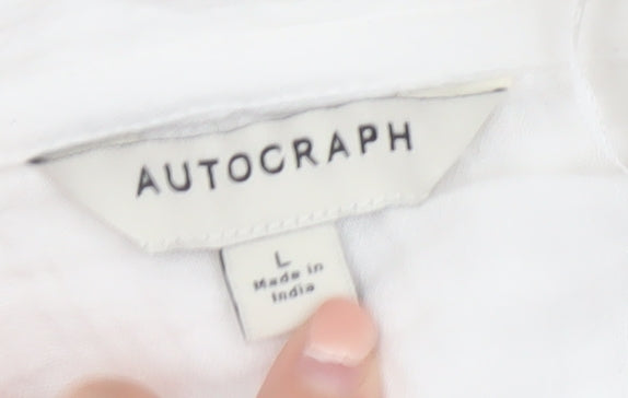 Marks and Spencer Autograph Women’s White Cotton Kimono Robe L