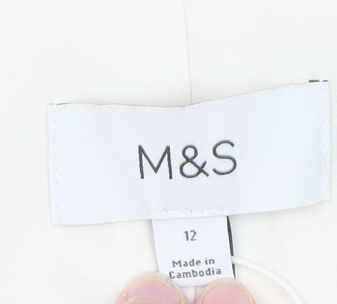 Marks and Spencer Women’s Ivory Wrap Blouse Size 12
