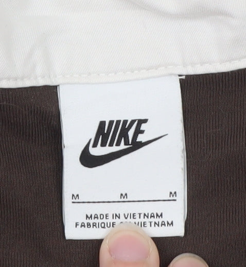 Nike Men’s Brown Long Sleeve Polo Shirt M Classic Sports Style