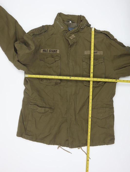 Brandit Men's Khaki M65 Giant Military Jacket XXL Cotton Blend