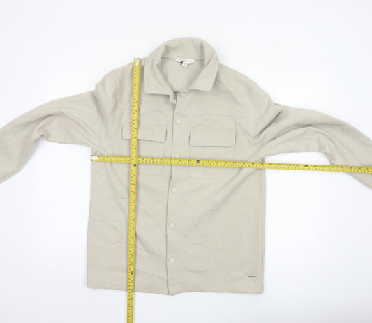 Marks and Spencer Autograph Men's Beige Twill Button Jacket Size S