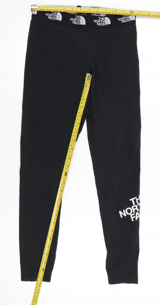 The North Face Womens Black Stretch Logo Leggings Size S