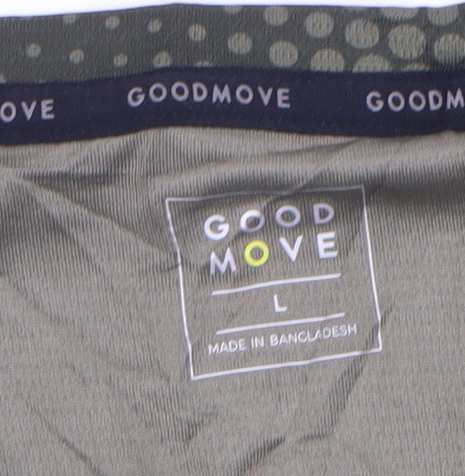 Marks and Spencer Goodmove Men’s Green Camouflage Sports T-Shirt L