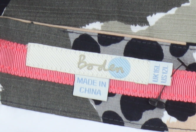 Boden Women’s Multicoloured Floral Cotton Pencil Skirt Size 16