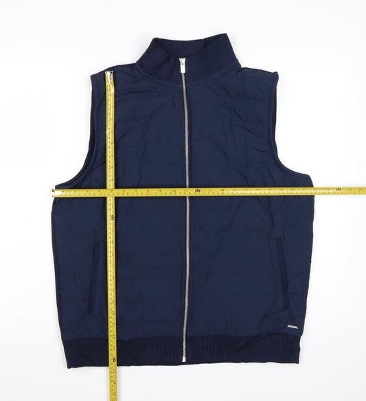 Marks and Spencer Men’s Blue Quilted Bodywarmer Gilet L