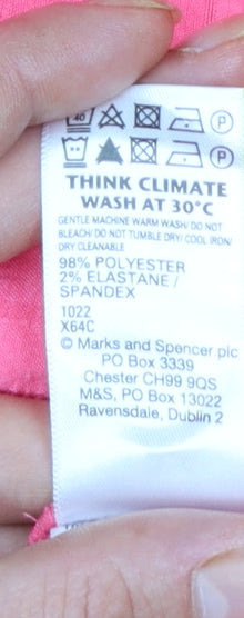Marks and Spencer Women’s Pink Midi Shirt Dress Size 10