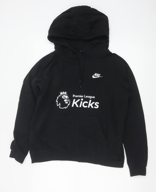 Nike Women's Black Pullover Hoodie Premier League Kicks Medium