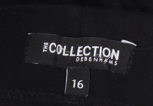Debenhams Women’s Black Stretch Trousers Size 16 Regular Fit
