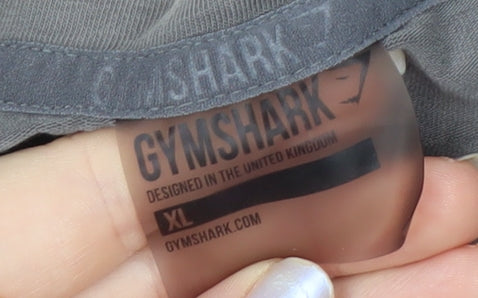 Gymshark Mens Grey XL Athletic Fit Short Sleeve Crew Neck T-Shirt