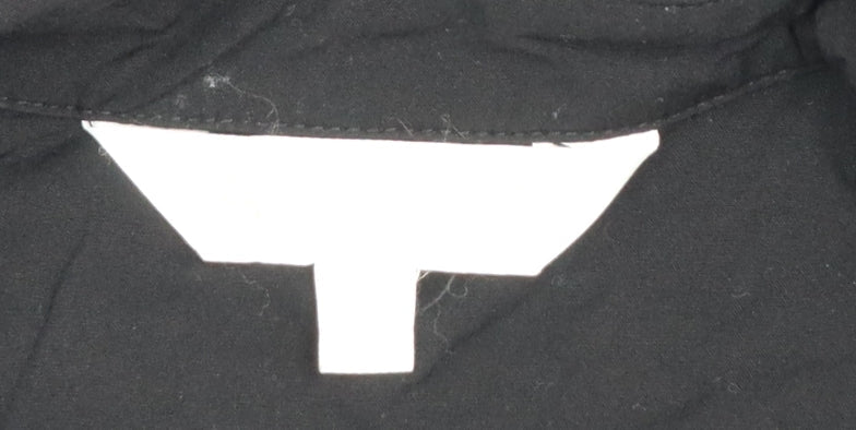 Apricot Women's Black Size 16 Shirt Dress Collared Stretch Viscose