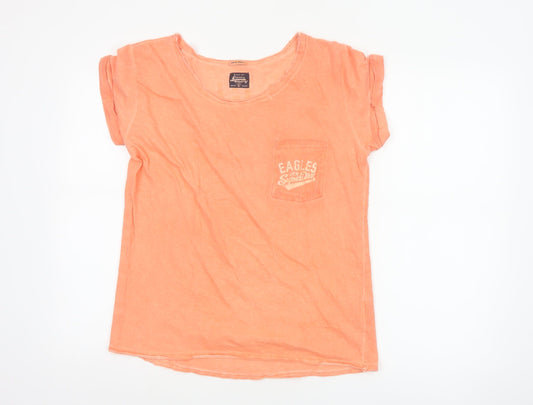 Superdry Women's Orange XS Basic Cotton T-Shirt