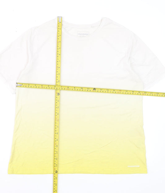 Craghoppers Women's Yellow Ombre Short Sleeve T-Shirt UK 14