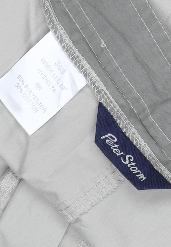 Peter Storm Men's Beige 34S Lightweight Cargo Travel Trousers
