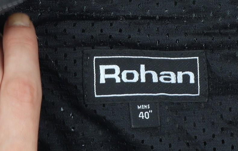 Rohan Men's Black 40in Cargo Trousers Lightweight Travel Pants