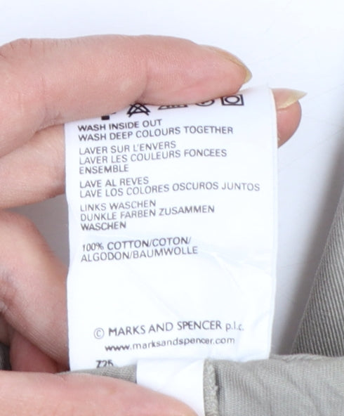 Marks and Spencer Blue Harbour Men’s Beige Chino Trousers 42W 29L Cotton