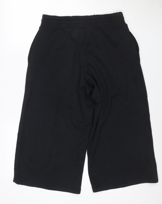 Marks and Spencer Goodmove Women's Black Size 12 Wide-Leg Activewear Trousers