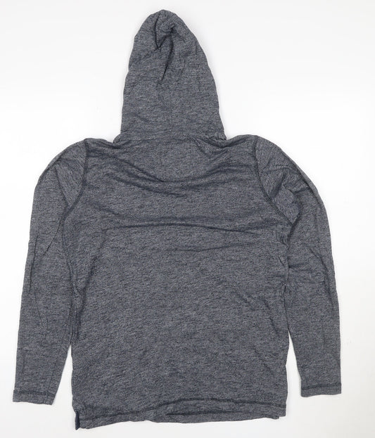 Tokyo Laundry Men's Blue Pullover Hoodie Size M Hooded Sweatshirt