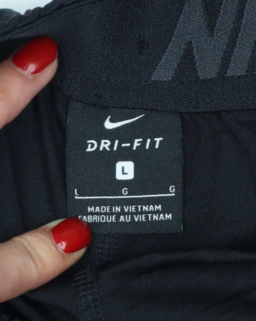 Nike Men's Black Large Dri-FIT Athletic Training Shorts