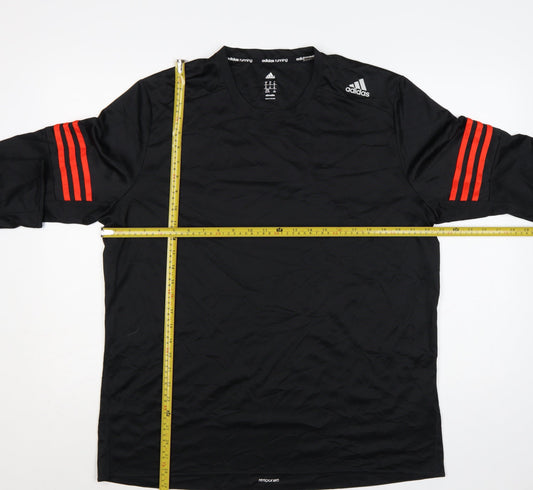 Adidas Men's Black XL Long Sleeve Running T-Shirt Climalite