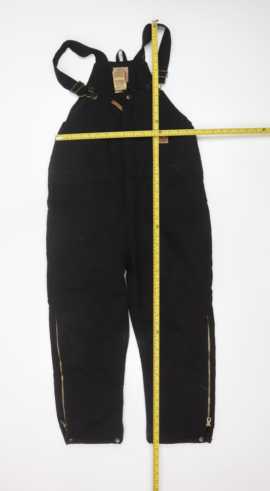 Berne Black Youth Regular Cotton Insulated Dungaree 10-12