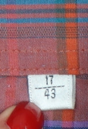 Rich Brother Men's Multicoloured Check Short Sleeve Cotton Shirt 17/43 Regular
