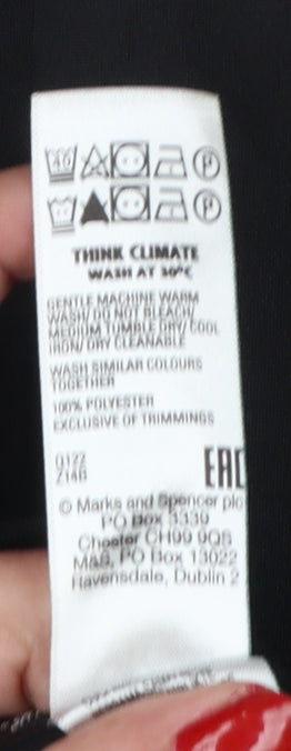Marks and Spencer Men's Black Slim Fit Dress Pants 36S