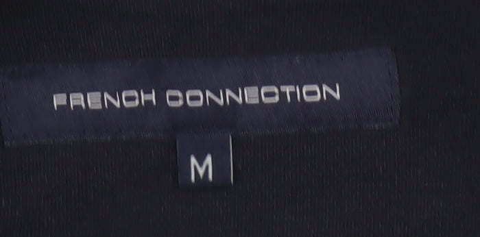 French Connection Men’s Black M Full Zip Cotton Track Jacket