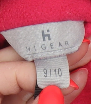 Hi Gear Girls Pink Fleece Jacket Age 9-10 Full Zip Hiking