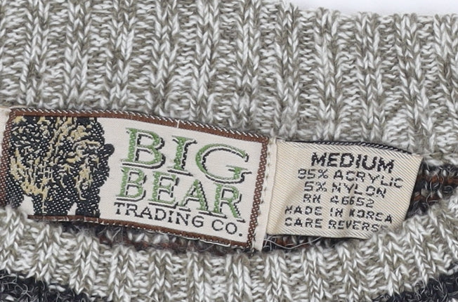 Big Bear Trading Co. Men's Multicoloured M Aztec Fair Isle Knit Jumper