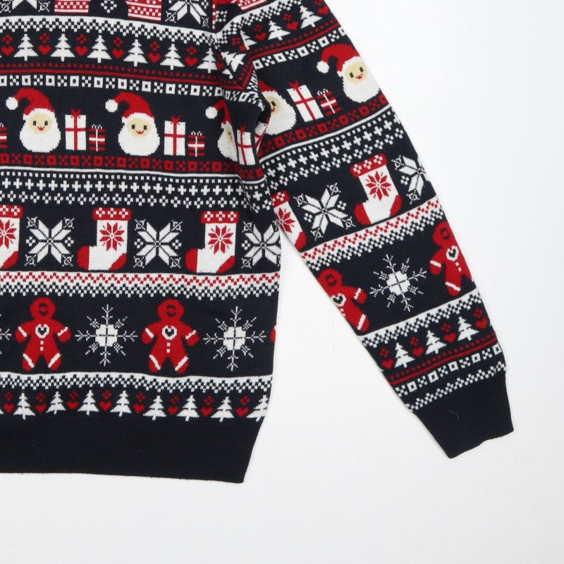 Livergy Men’s Multicoloured M Christmas Fair Isle Crew Neck Jumper